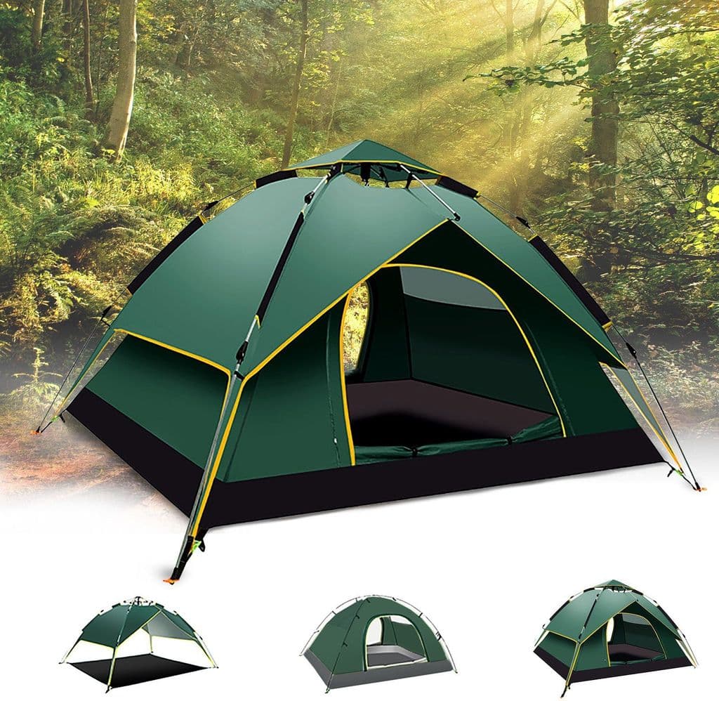 Automatic Double Layer Quick Setup 2 Doors Hydraulic Automaticdome Tent
